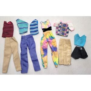 Barbie Size 1:6 Scale Fashion Dolls Casual Clothes Lot Tops Pants Shorts